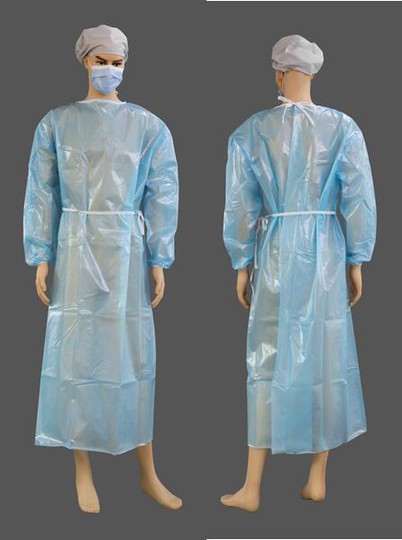 Polimer Bersalut Prestasi Tinggi Gaun Pengasingan Pakai